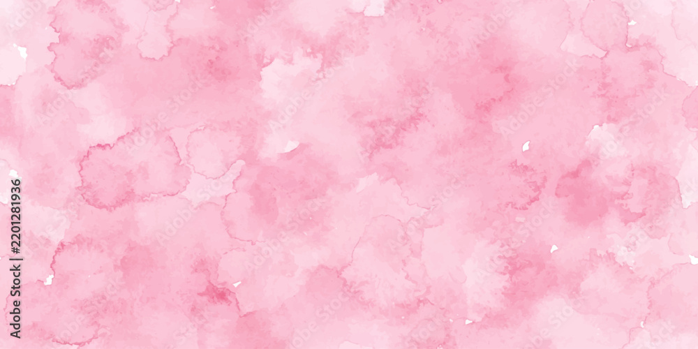 Fototapeta premium A soft, abstract watercolor wash in shades of pink creates a dreamy and delicate background, perfect for adding a touch of gentle elegance to any design.