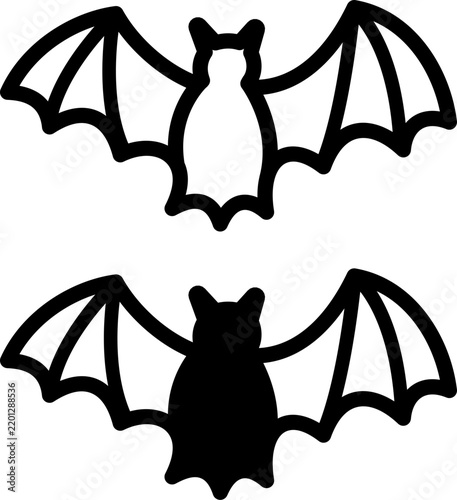 Cute Halloween Bat Border SVG