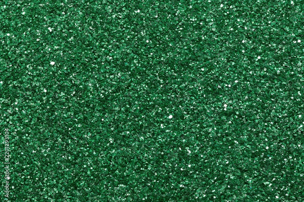 Fototapeta premium The Emerald Green Glitter Texture: A Sparkling Background Pattern for Design