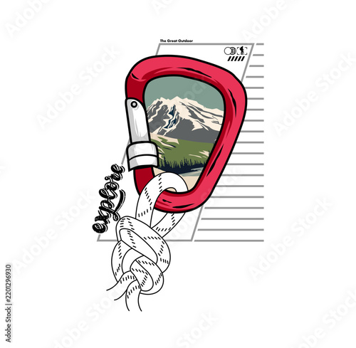 EXPLORE The Great Outdoor design vector illustration