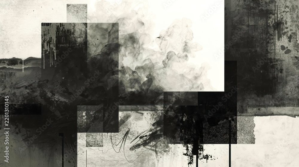 Fototapeta premium Abstract composition of dark and light textures