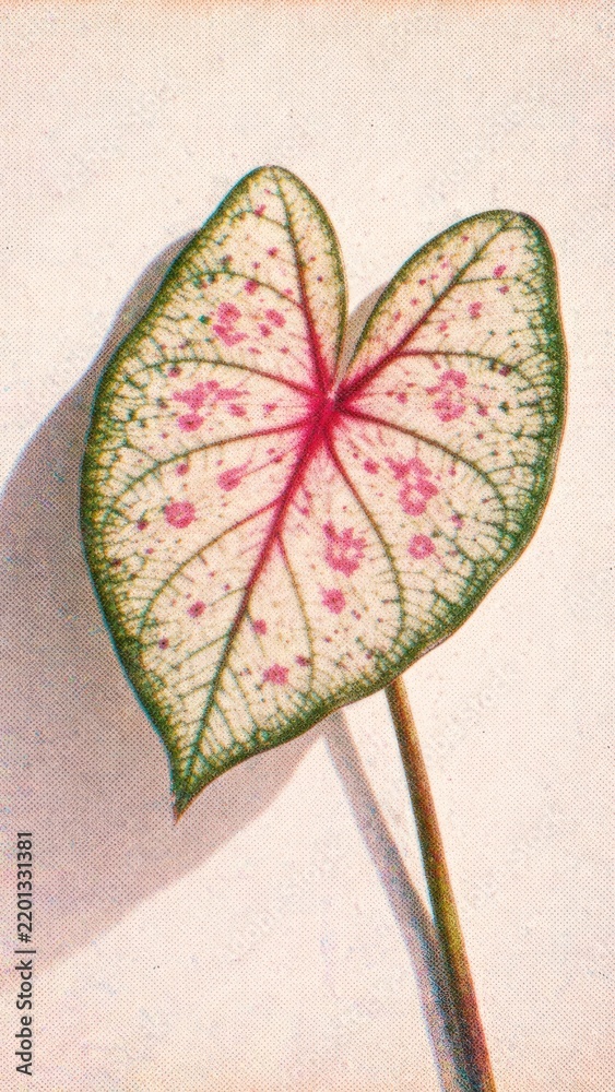 Obraz premium Elegant leaf art wallpaper for mobile