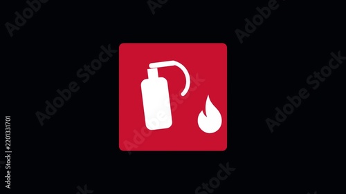 Fire Extinguisher Location Sign Animation