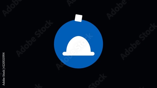 Wear Safety Helmet Mandatory Sign Animation