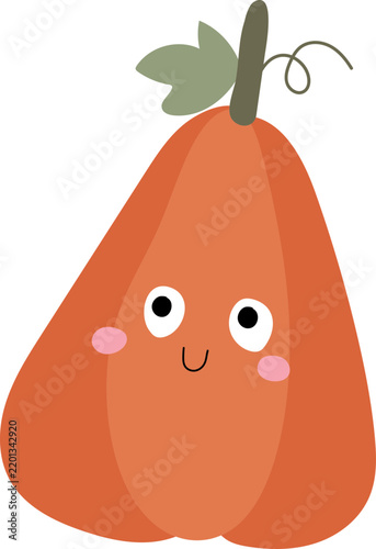 cute autumn pumpkin tall 