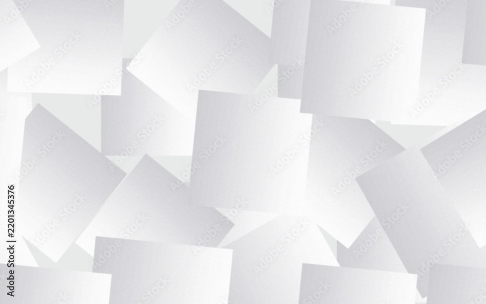 Obraz premium Minimal White and Gray Overlapping Paper Geometric Background