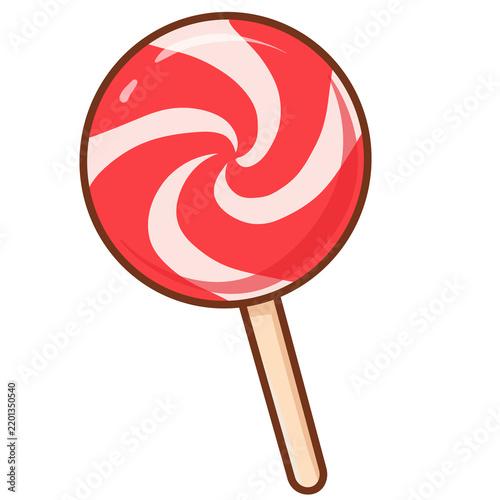 Illustration of Swirl Lollipop