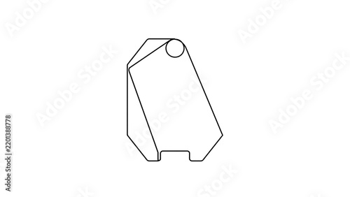 Obraz na płótnie Tag Icon white background.
