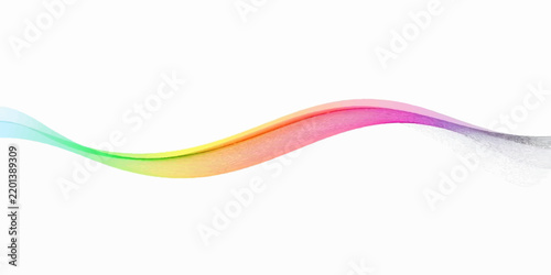 Abstract Colorful Flowing Wave Lines


