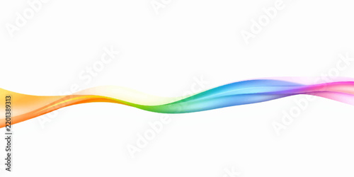 Abstract Colorful Flowing Wave Lines

