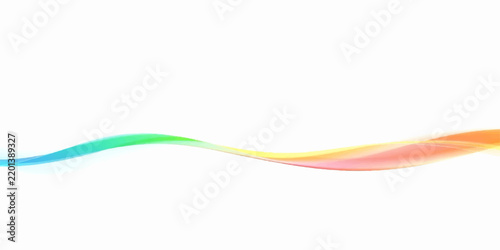 Abstract Colorful Flowing Wave Lines


