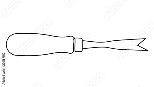 Kitchen utensil white background.