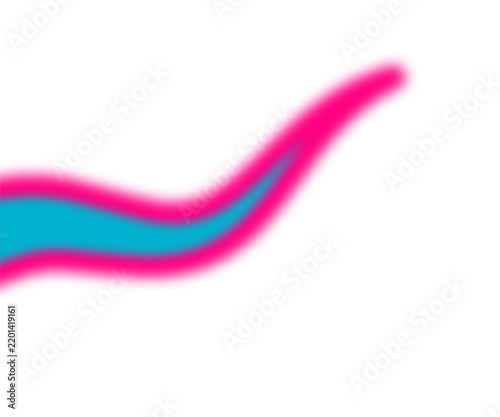 Colorful Abstract Wavy Line Graphic on White Background