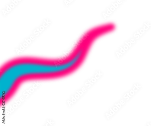 Colorful Abstract Wavy Line Graphic on White Background