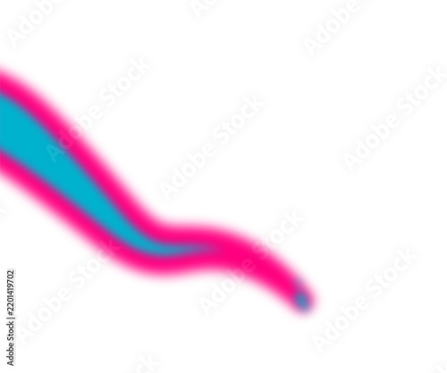 Colorful Abstract Wavy Line Graphic on White Background