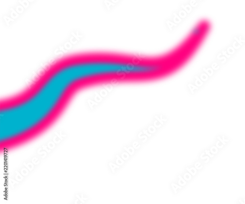 Colorful Abstract Wavy Line Graphic on White Background