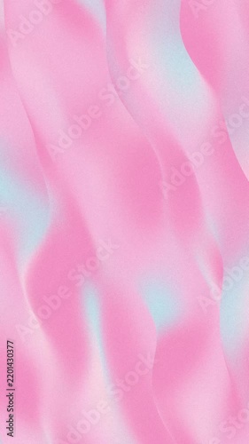 Abstract looping pastel pink and soft cyan 3D fluid wave background for lifestyle web design and presentation