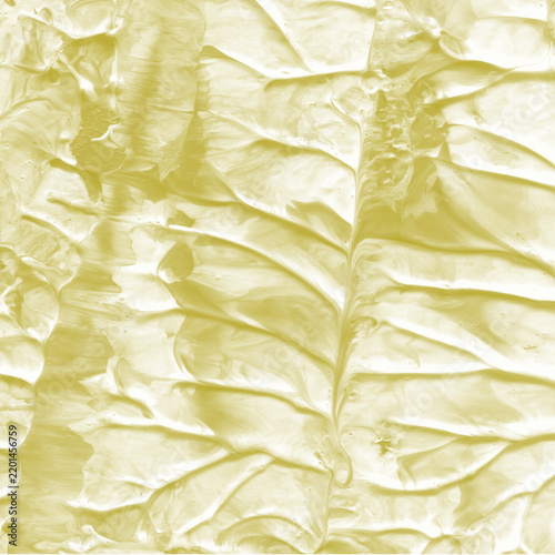 Yellow paint splash wit bold abstract brush texture