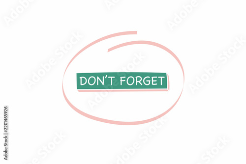 Dont forget sign