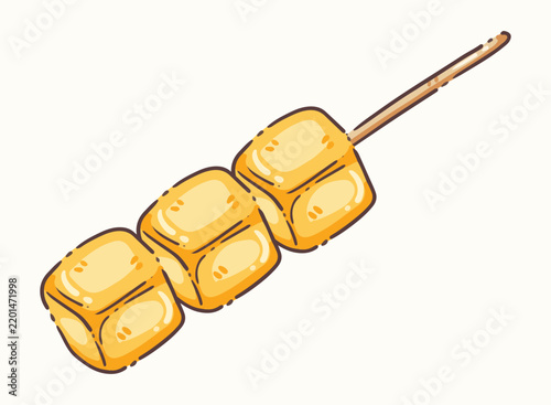 Fish Tofu Skewer