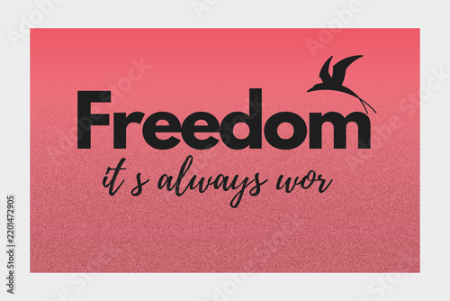 Freedom banner