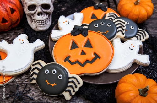 halloween-pumpkin-cookies-party-background