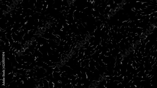 Abstract liquid caustic texture waving smoothly on black background seamless loop animation