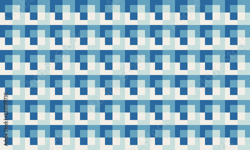 seamless pattern with blue square tiles 
