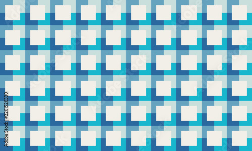 seamless pattern with blue square tiles 