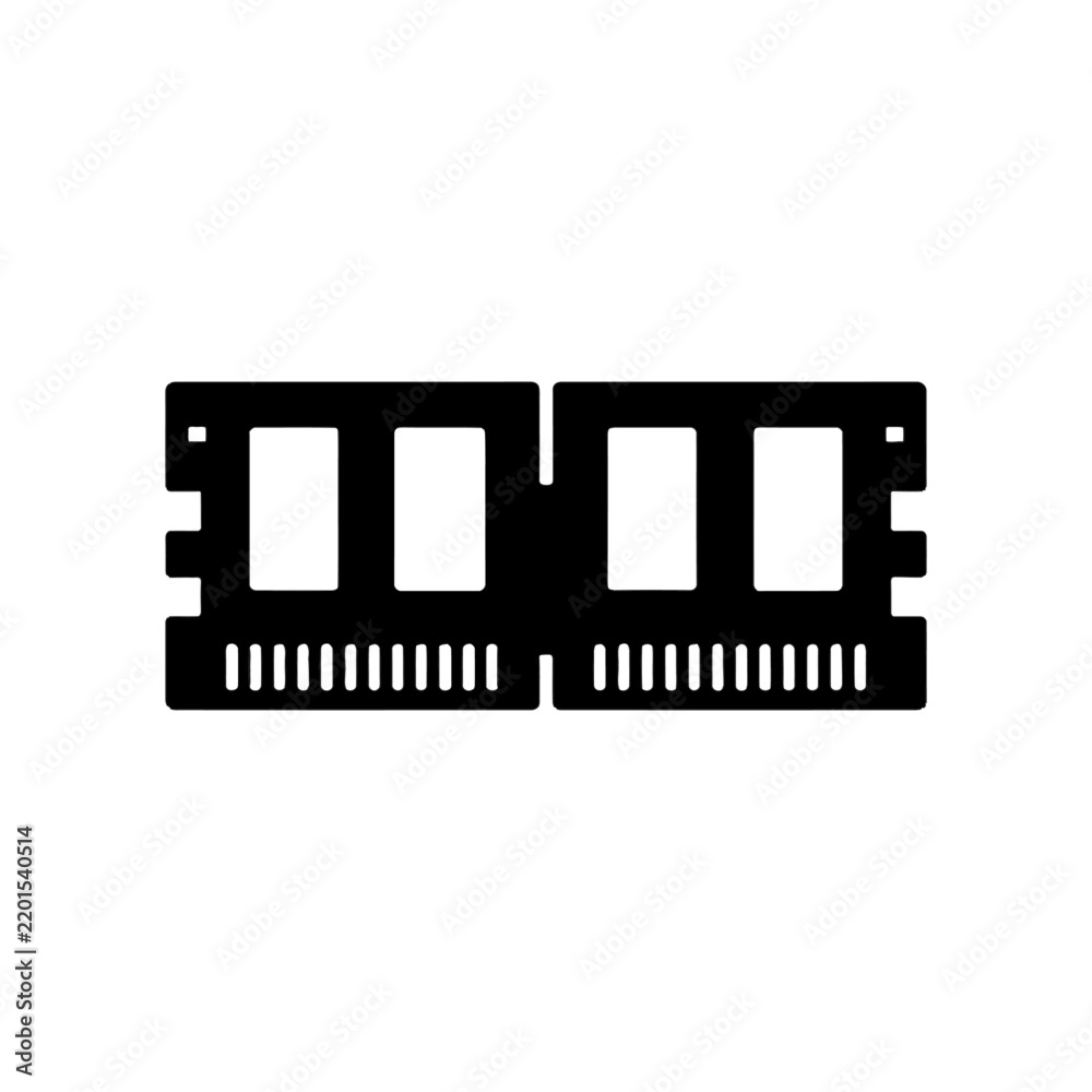 Fototapeta premium Close-up of a Modern Computer RAM Module for Technology and Computing.