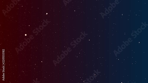 galaxie étoilées en effets spéciaux, animation graphique représentant des étoiles 