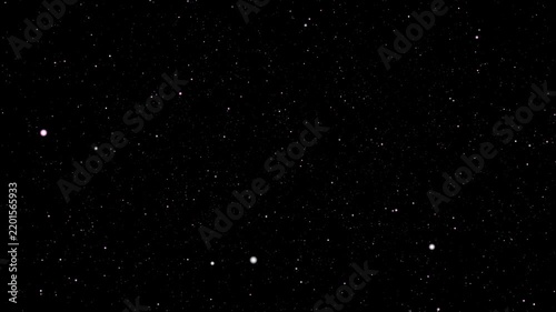 stars étoilées blanches venant vers le spectateur de façon très rapide et désordonnées de façon immersive sur fond noir