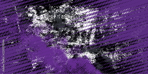 Extreme sport purple vector design with textured halftone dots and brush grunge. Sleek dynamic backdrop for motor racing livery, stickers, and tech covers.