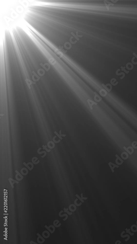Animated of loop center flickering glow green star optical shine light lens flares animation. Seamless loop dynamic kinetic green bright star light rays effect. Glowing optical lens flares.
