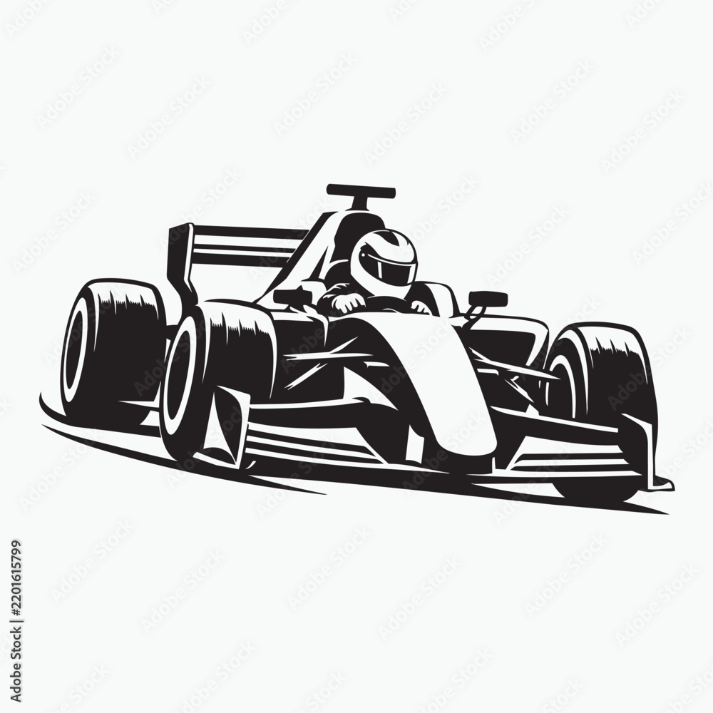 Fototapeta premium man driving a car