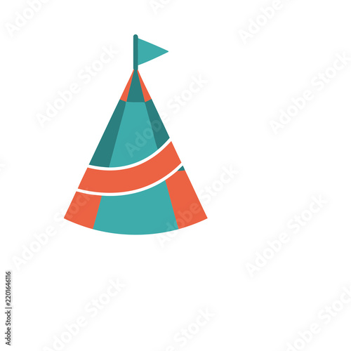 Party Hat with Flag