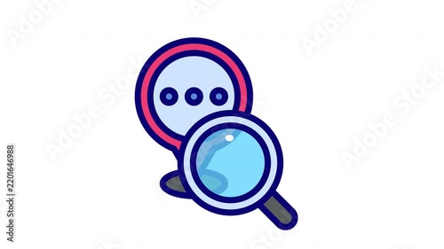 Location Search Pin Icon with Magnifying Glass