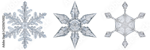 Snowflake ice crystal snow winter cold holiday season christmas decoration design illustration