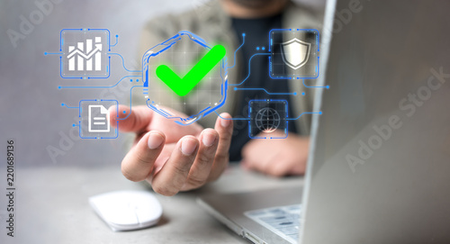 Quality Assurance and Digital Technology. A digital interface highlighting quality assurance and the assurance concept.
