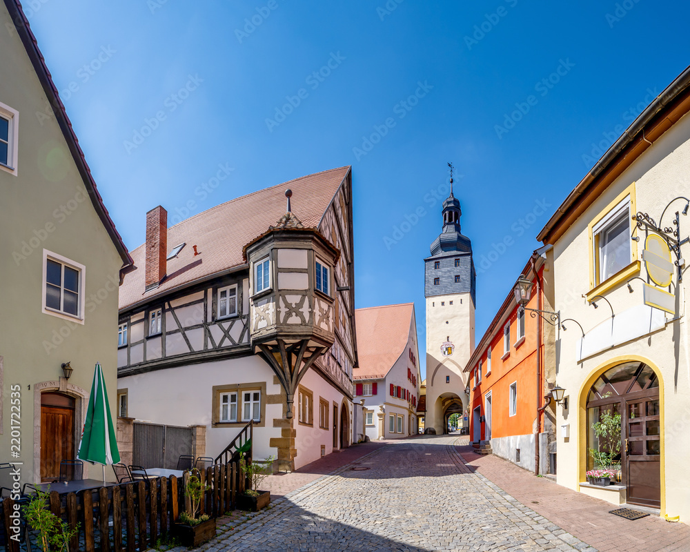 Obraz premium Altstadt, Uffenheim, Deutschland 