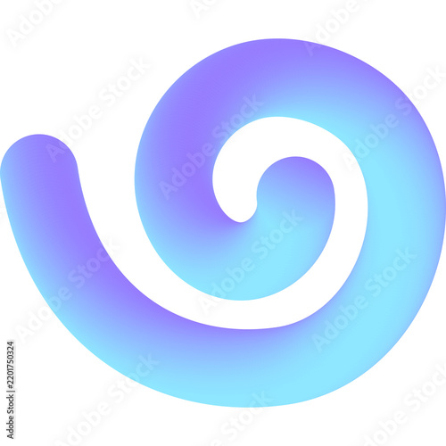 Abstract Gradient Spiral Line