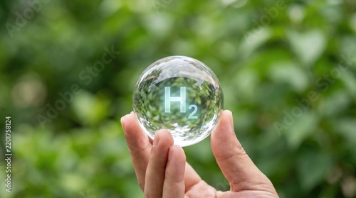 Green hydrogen economy and clean energy technology with solar power and sustainable hydrogen production