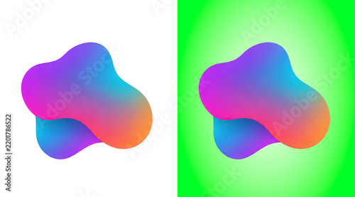 Abstract gradient blobs seamless background design