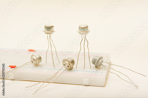 Foto Transistors in a metal casing