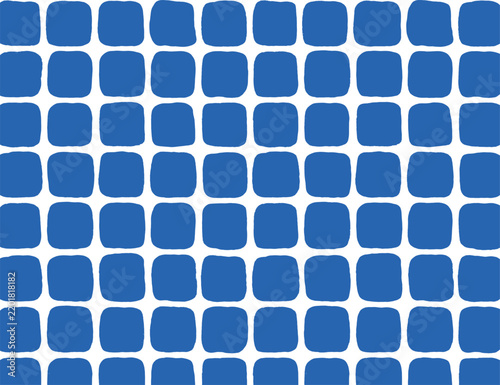 Seamless checkered pattern, handdrawn vector plaid grid texture