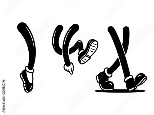 Cartoon Legs and Feet Animation Elements