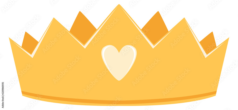 Obraz premium Princess tiara. Golden jewelry. Fairytale royal symbol