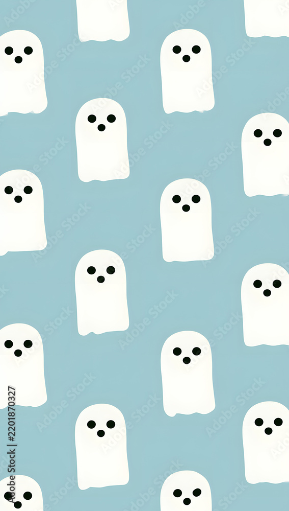 Obraz premium Cute ghost-themed wallpaper for your phone