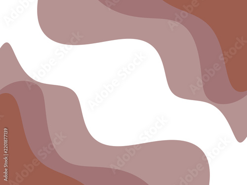 Foto Cozy earth-tone brown retro wavy stripe abstract background