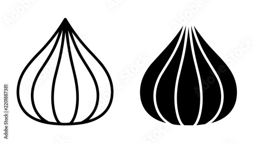 Modak icon set, traditional indian sweet for ganesh chaturthi festival